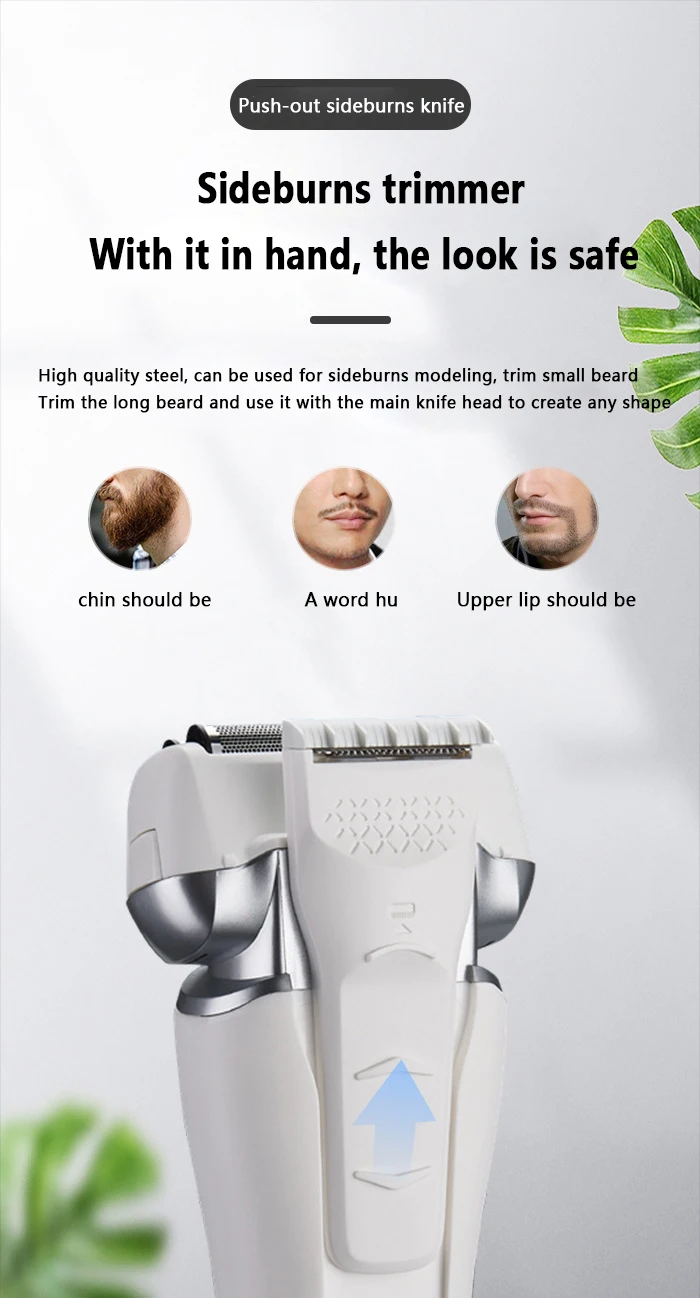 Kemei Electric Shaver Waterproof Men's Shaver Rechargeable Electric Razor Beard Trimmer Shaving Machine