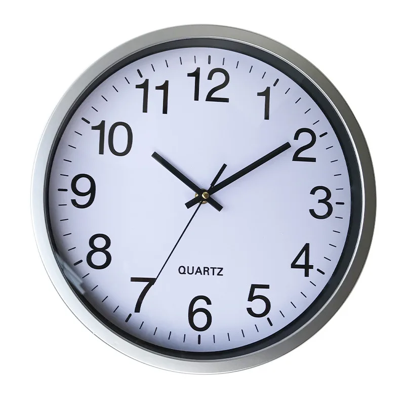 12 Inch Printed Face Battery Operate Plastic Round Quartz Custom Wall Clock