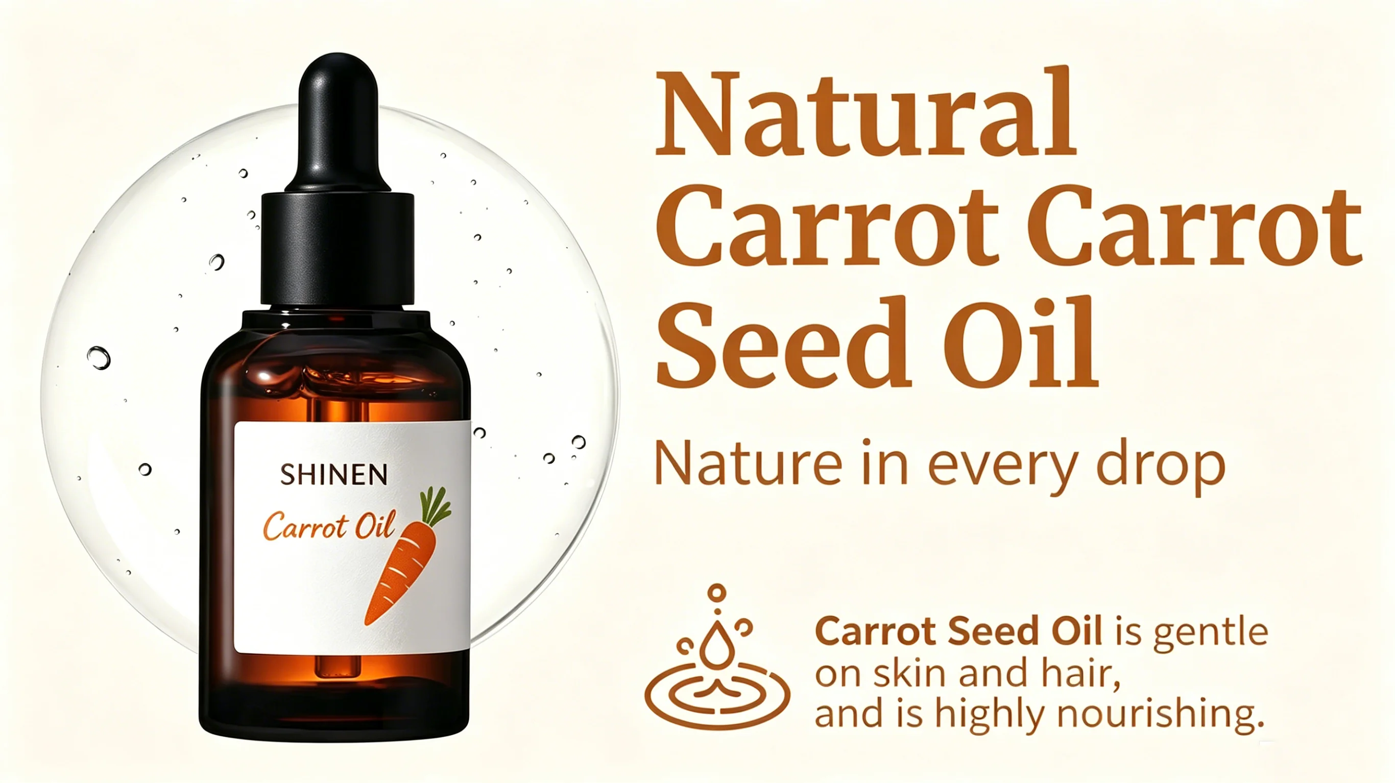 Natural Essential Oil Gross Hair Organic Treatment Products for Repair Damaged Hair Growth Oil Collagen Carrot Oil Serum