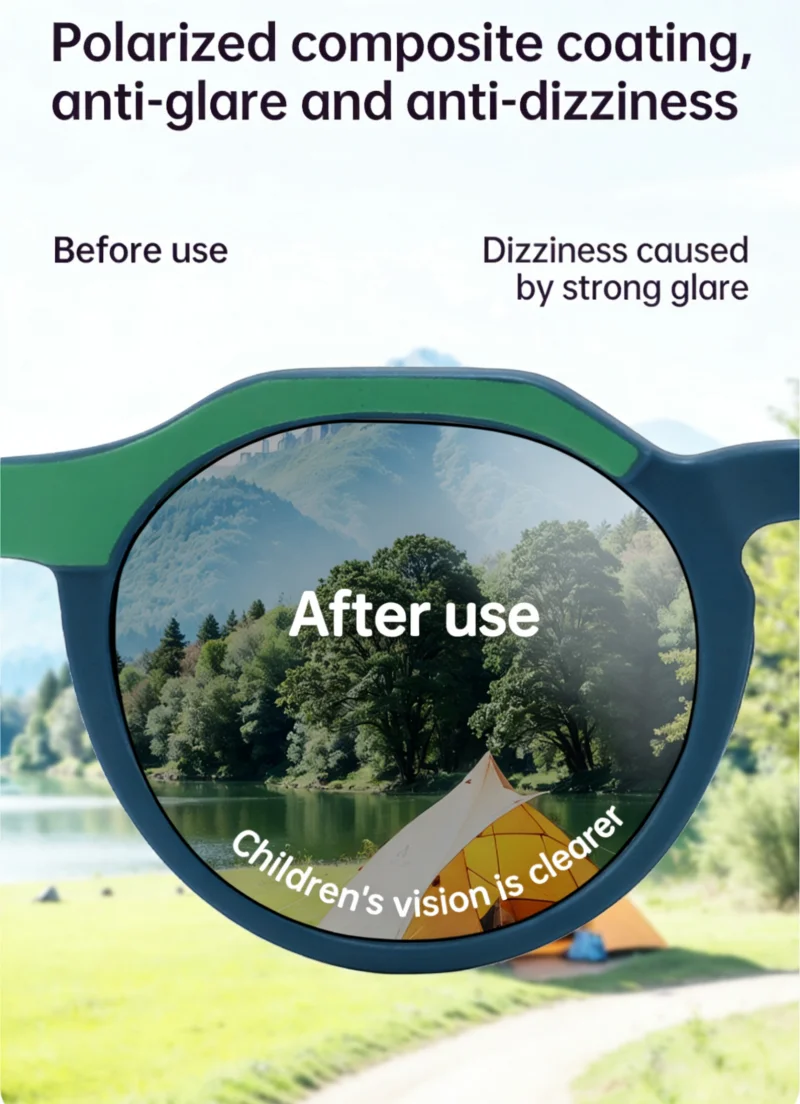 Polarisoidut gradient-aurinkolasit lapsille uv suoja_voghion.com