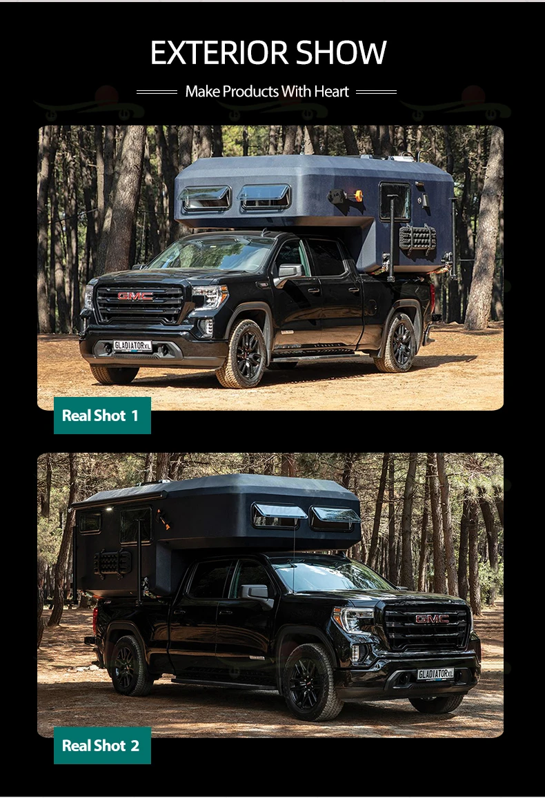 Sunrise Popup Flatbed Truck Camper 4x4 Rv Pick Up Slide In Ute Camper