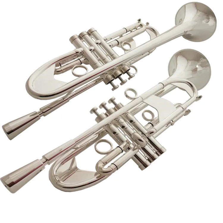 Trumpet Instrument,B Flat,For Beginners To Learn To Play Silver Plated