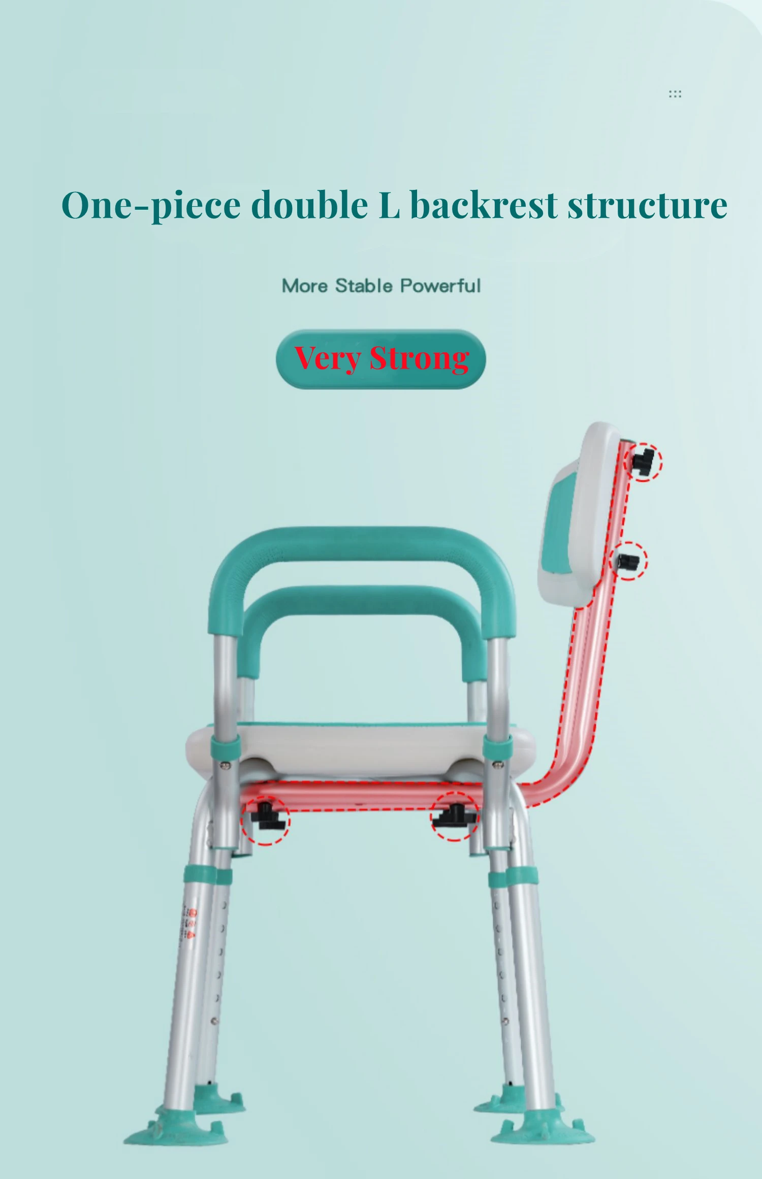 High Quality Bathroom Adjustable Shower Chair Bath Chair For Elderly ...