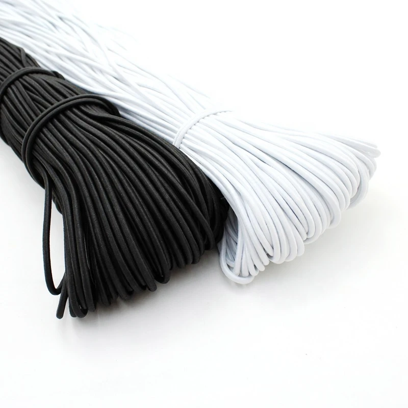 Sewing on Adjustable Length Round  Elastic Cord Rope With Customized logo and Colors for Chairs and Shoelace