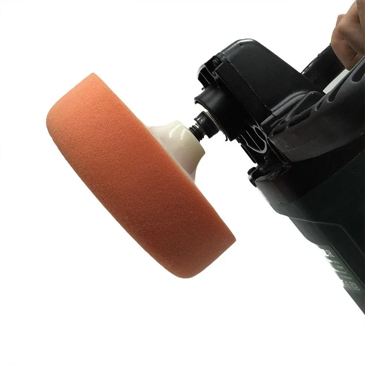 6 Inch 150 mm Orange Medium Polishing Foam Pad Thread Sponge Wheel ...