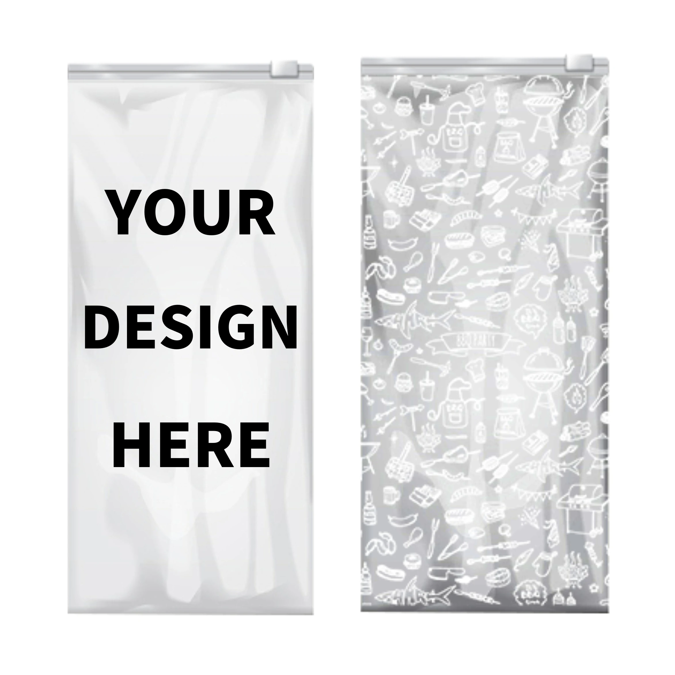 On Sale Custom Frosted Zipper Bags, Custom Packaging for Clothing