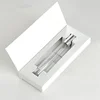 Clear Bottle Silver Cap White Box