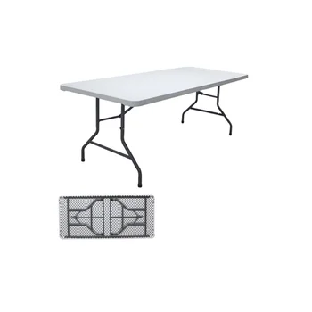 Cheap Long Rectangle Plastic Folding Banquet Table Wholesale Folding Buffet Table,8ft suitcase folding table