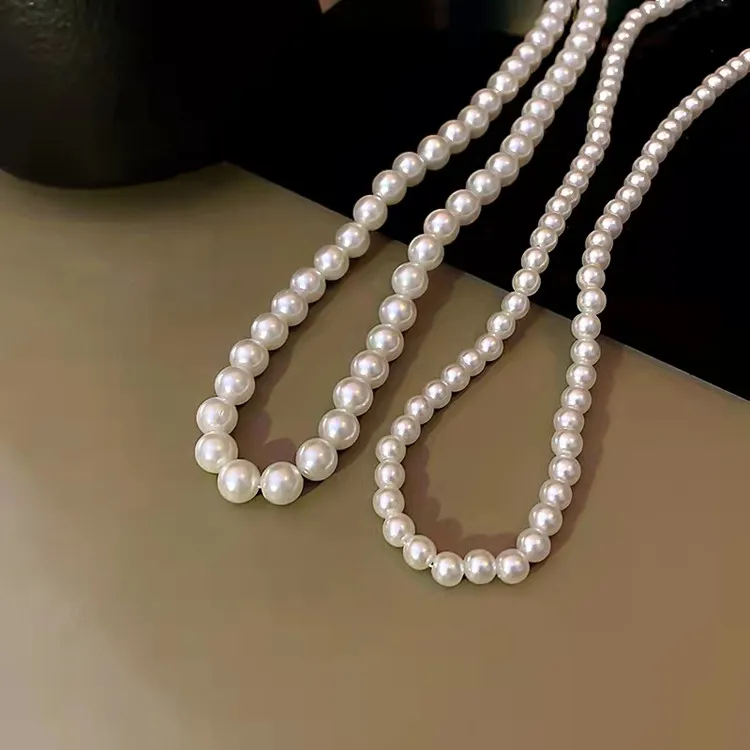 Dainty Pearl Gold Choker Necklace Bracelet Sets For Women Men Stylish ...
