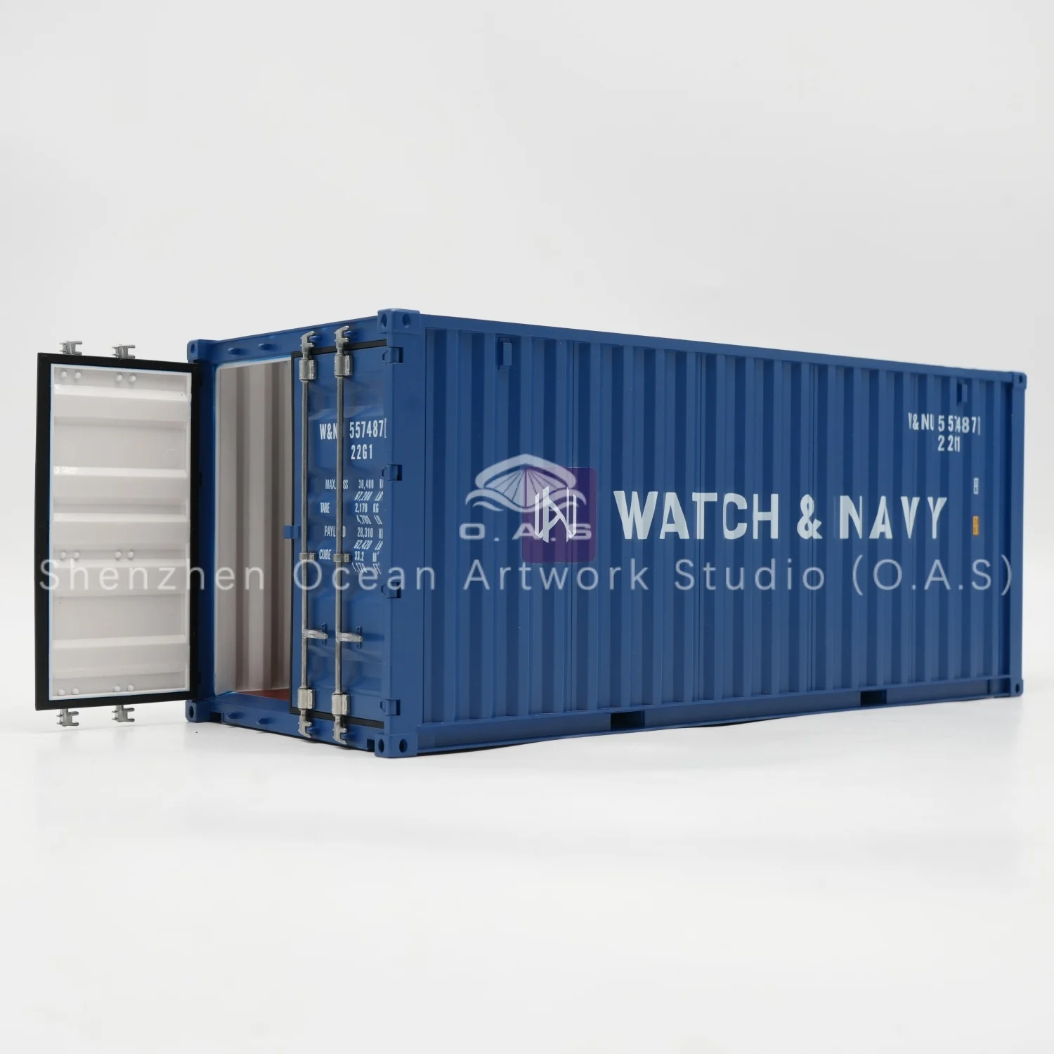 【L】O.A.S Container Model Factory Customized Scale1:20 Plastic Crafts Shipping Boxes WATCH&NAVY Container Model