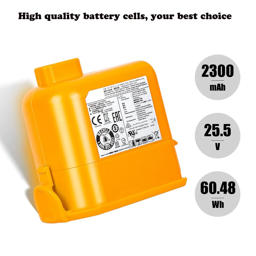 Batteria Da 6000 MAh Per Aspirapolvere LG CordZero – Compatibile Con A9, P9 E A9S, Certificata KC, Ricambio EAC63382201