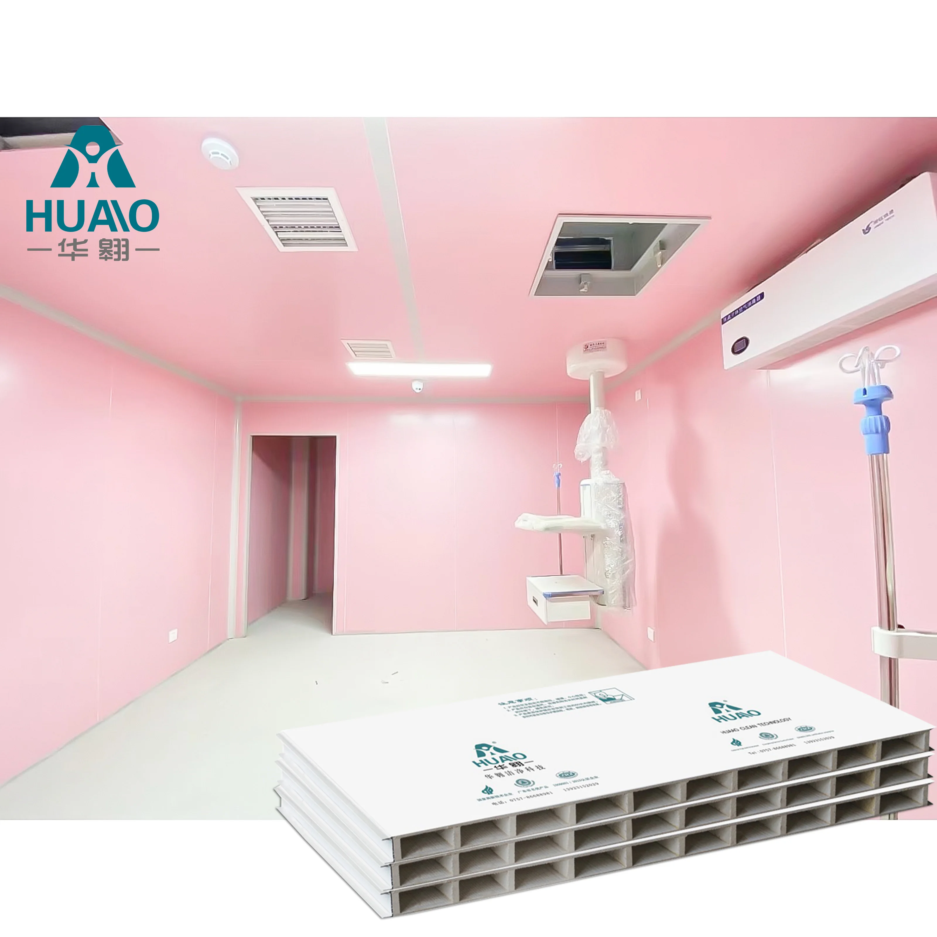 HUAAO Wholesale Moisture-proof insulated clean room cold room Building Mgo Sandwich Panel wall