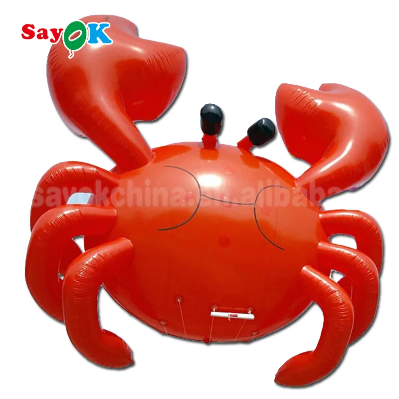 Advertising Inflatable Helium Balloon PVC Red Giant Inflatable Crab for Sale