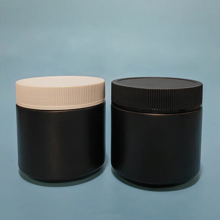 High Quality Reusable Pet Screen Printed Plastic Milk Protein Powder Container With Screw Cap