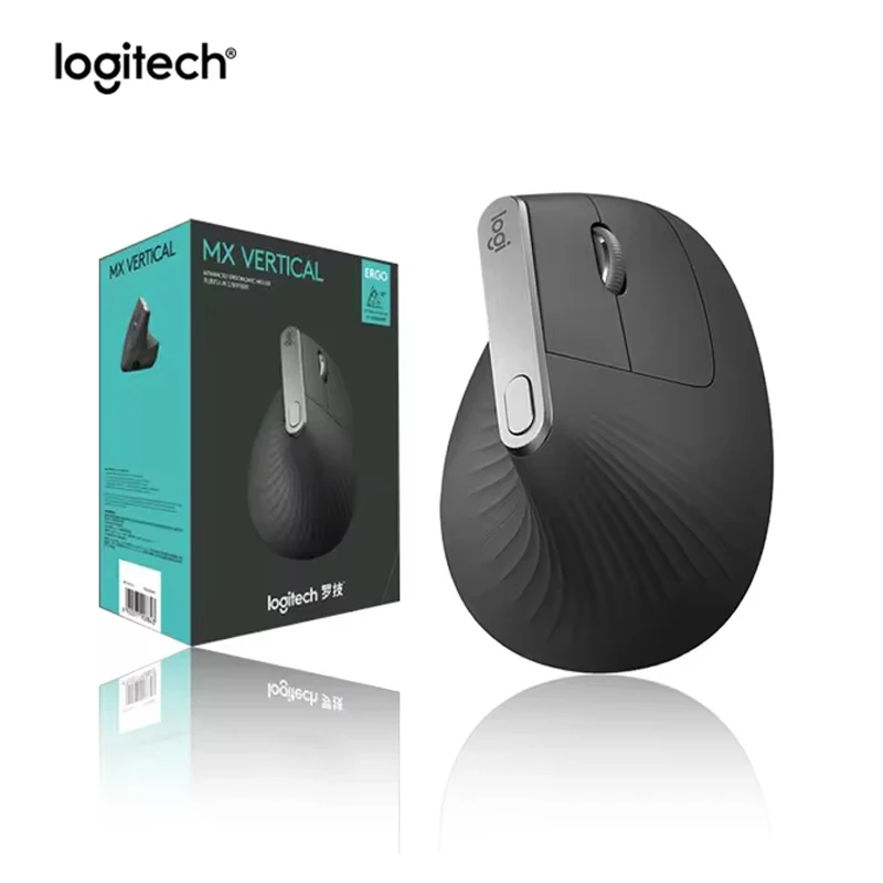 Logitech MX Vertical Bluetooth Ergonomic Mouse - Rechargeable