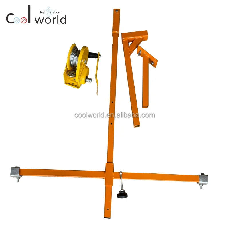 10m Mini Crane Portable Lifting Cranes With Hand Winch For Installation