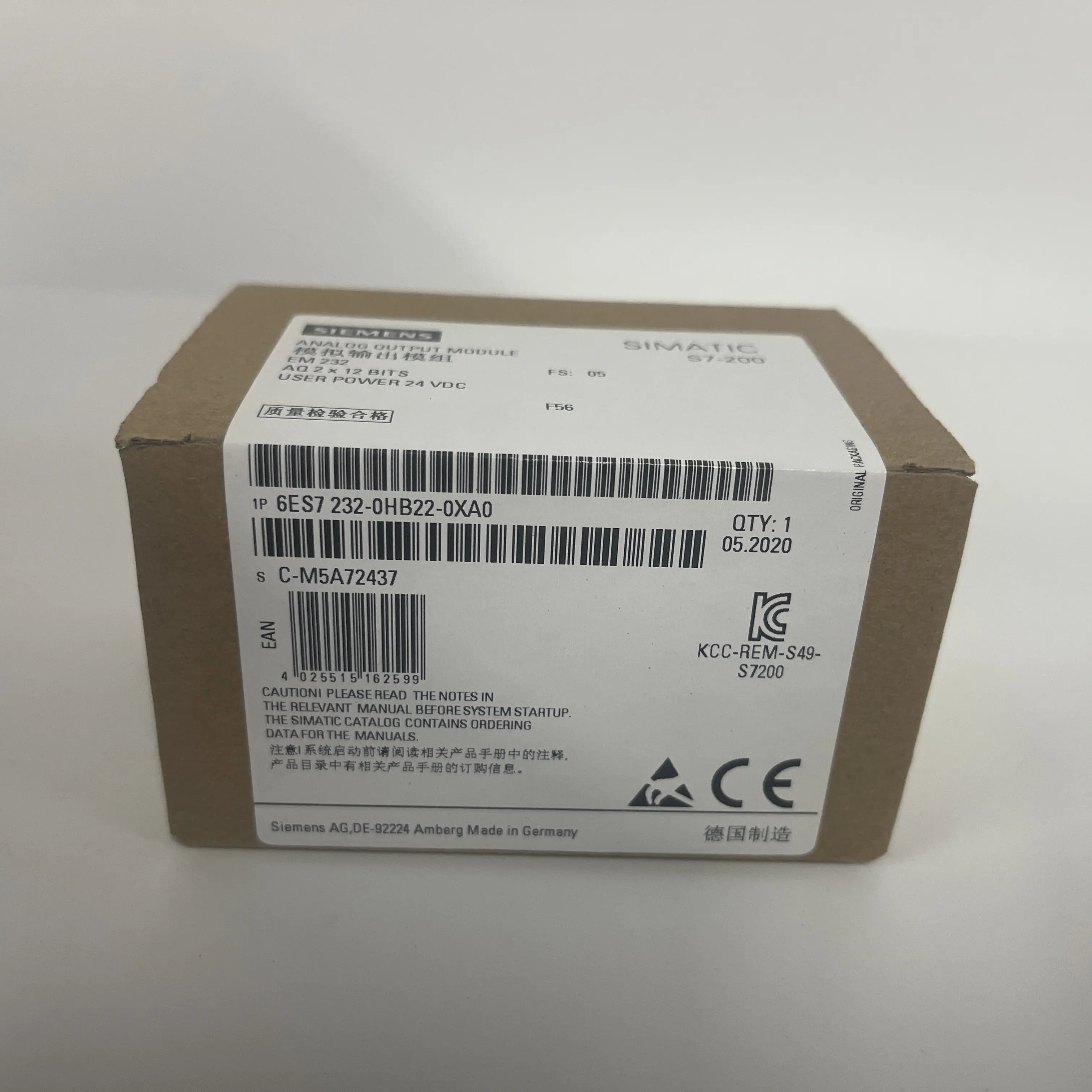 Siemens Analog Output Module 6ES7232-0HB22-0XA0