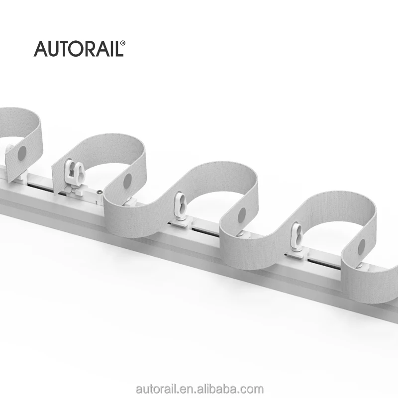 Smart Motorized Curtain System Google Home Alexa Compatible Durable Rails for Ripple Fold Curtains