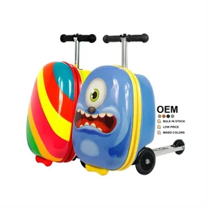 2026 Luggage Kids Corporate Promotional Personalized Gift Item Milkpower Luxury Children Kick Bag Travel Kid Scooter