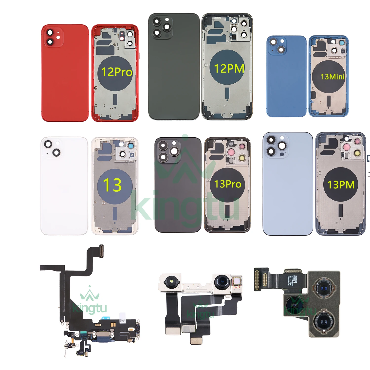 Сменная Крышка батарейного отсека в сборе для iPhone 6 7 8 X XS XR Xsmax 11 11Pro 12 13