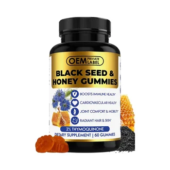 Black Seed Oil Gummies Vegan Hair Skin Joint gummy Black Seed Oil Gummies With Honey