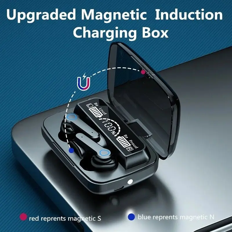 M19 TWS Bluetooth Earbuds - Wireless Audio & Mic Flashlight