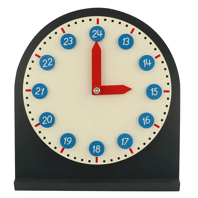 MA159 Montessori Clock with Moveable Hands for Nursery School  Mathematics Toy Montessori  Educational Toys