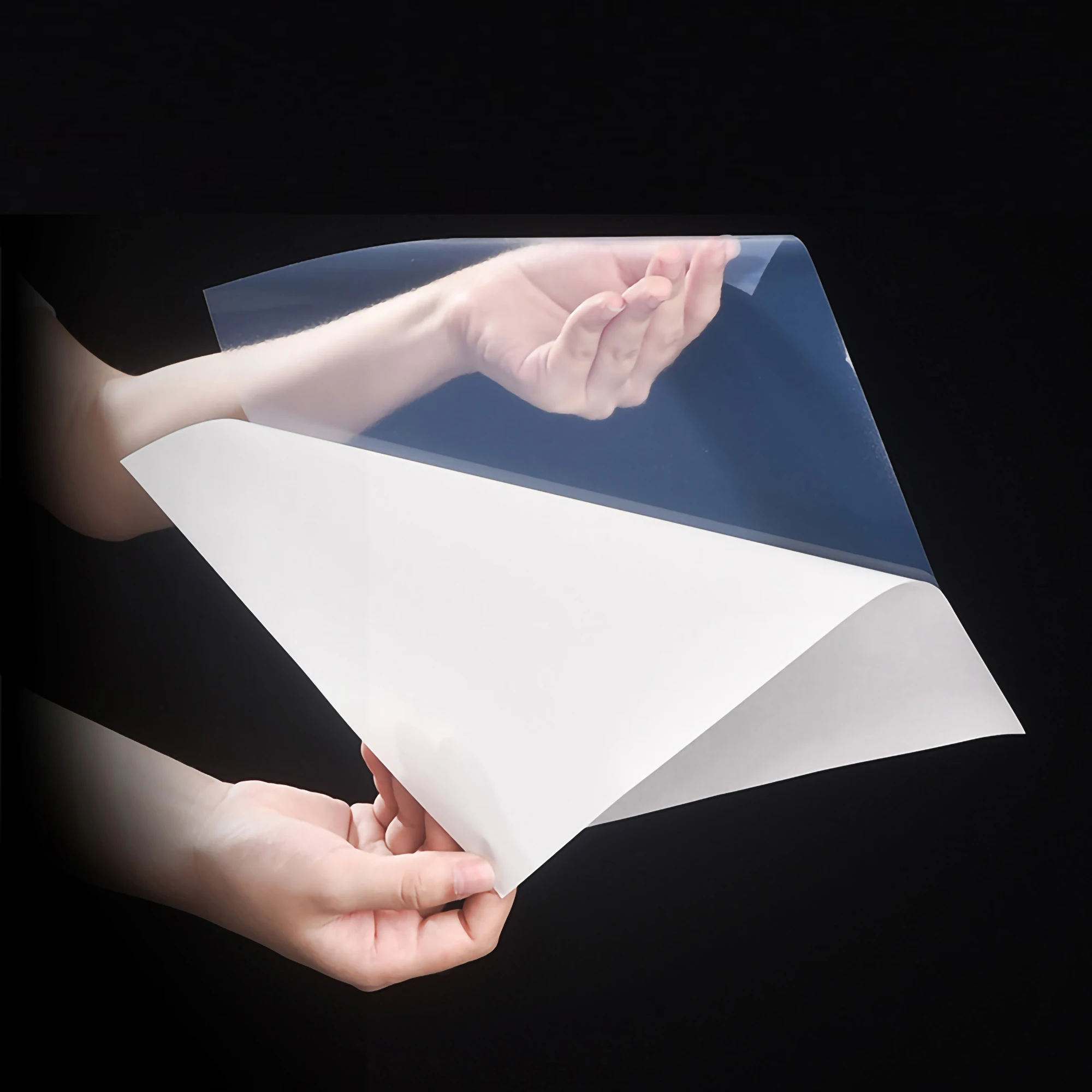 pet translucide imprimable vinyle a4 taille étanche auto-adhésif  transparent vinyle autocollant papier pour laser et imprimante à jet  d'encre