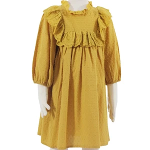 Toddler Princess Tulle Gauze Ruffle Patchwork Floral Pattern Summer Cotton Tutu Dress Sleeveless for 2-7 Years