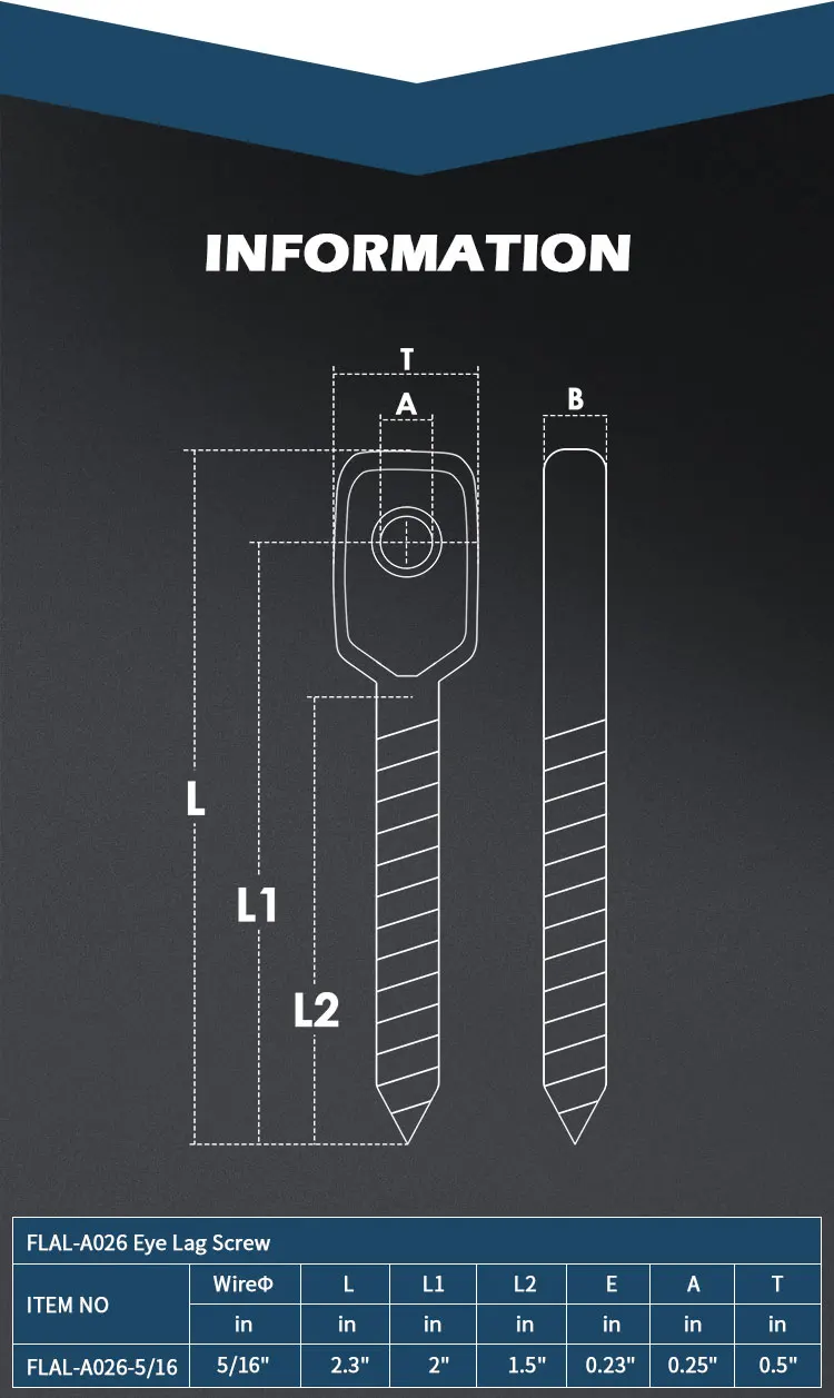 Factory Custom Self Drilling Eye Lag Screws Buy Rigging Screw Eye Lag