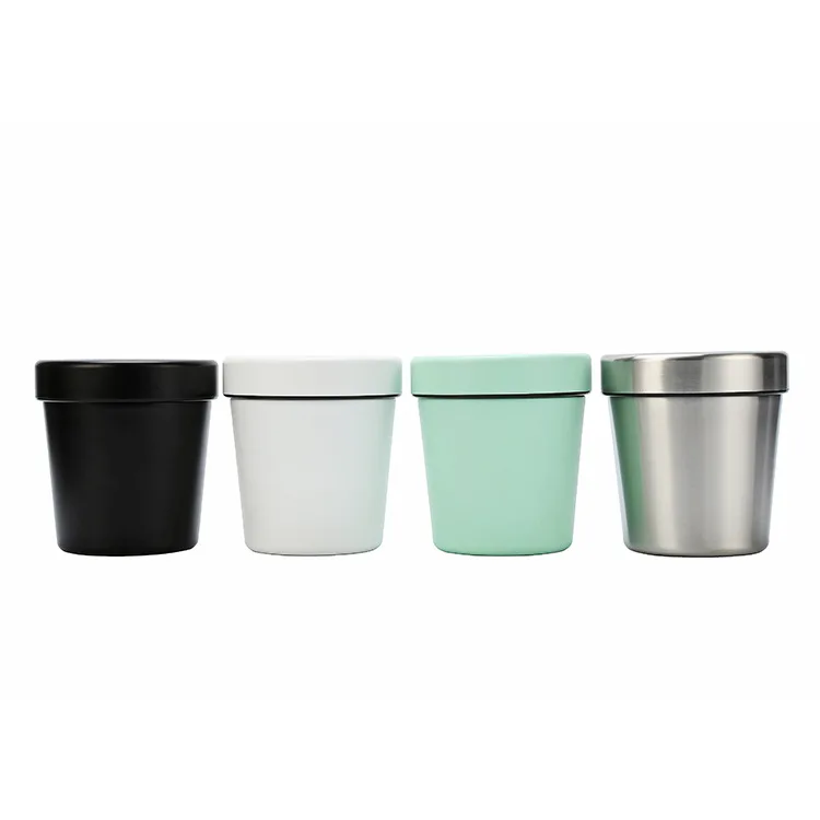 DD3067  Reusable Ice Cream Containers Cold Storage Vacuum Insulated Double Wall Stainless Steel Thermos Container for Ice Cream