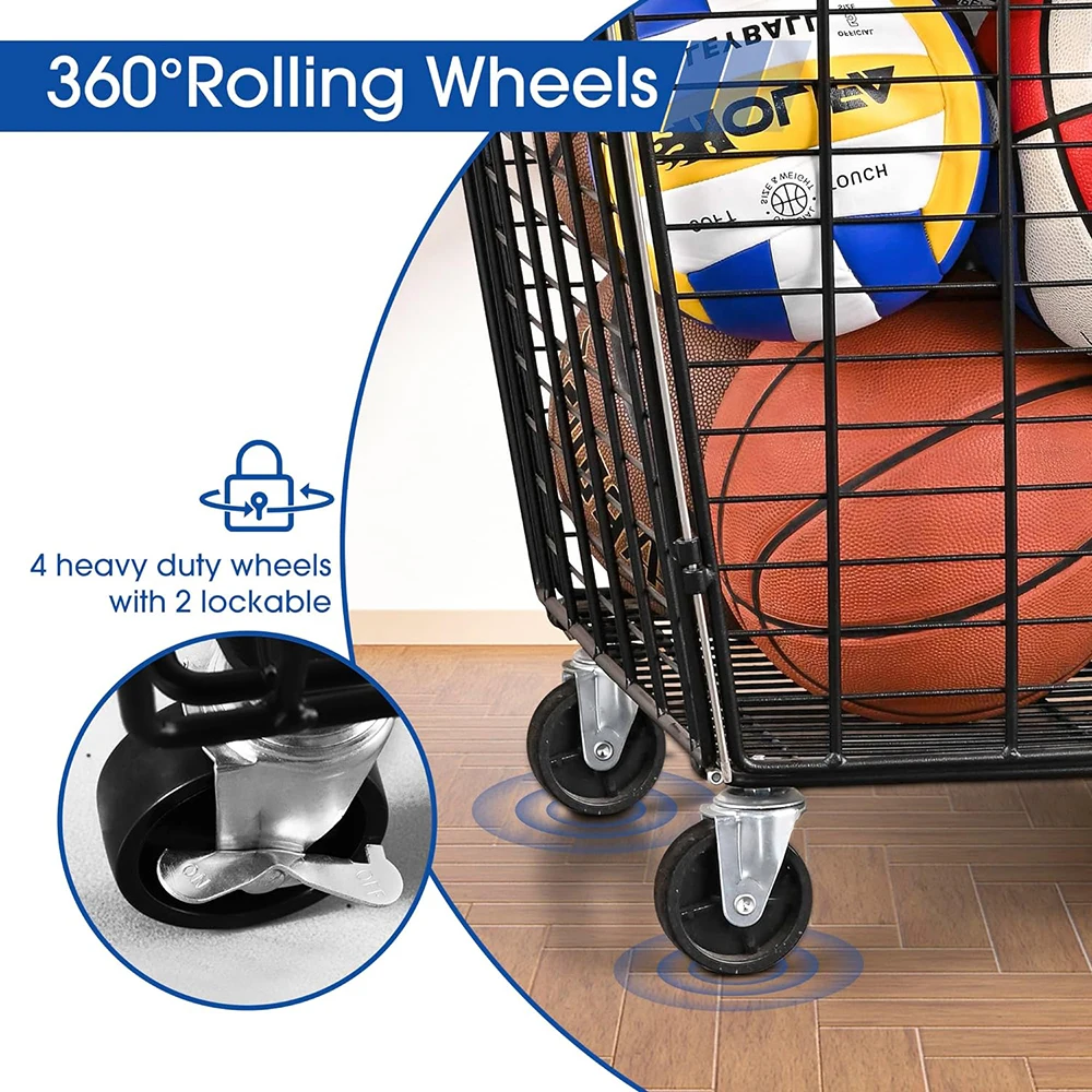 Customized Garage Sports Equipment Organizer Rack Ball Storage Ball ...