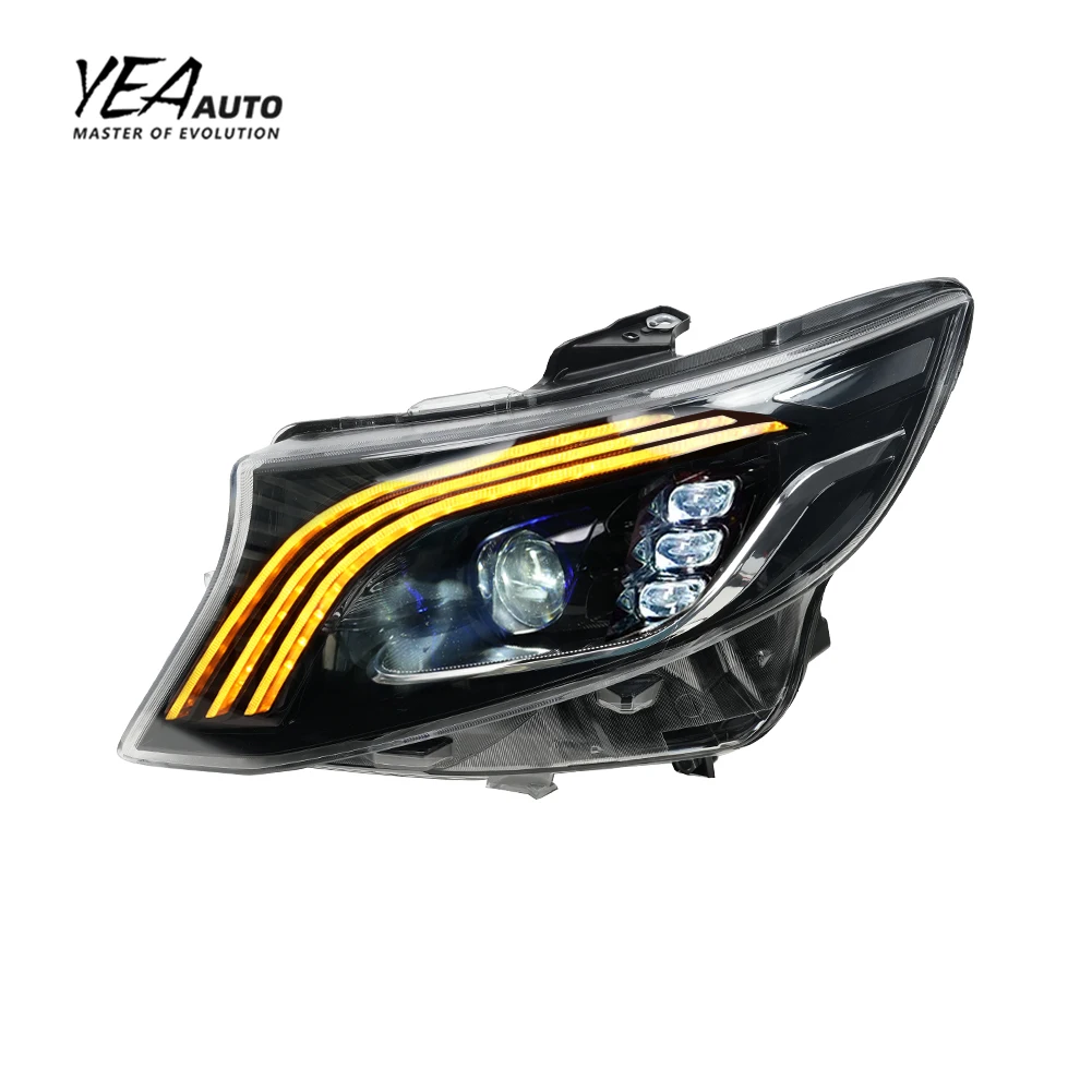 YEA Upgrade to maybach Style Headlights W447 Head Light Led Lights for Mercedes benz Vito V Class V260 Headlight 2016 +