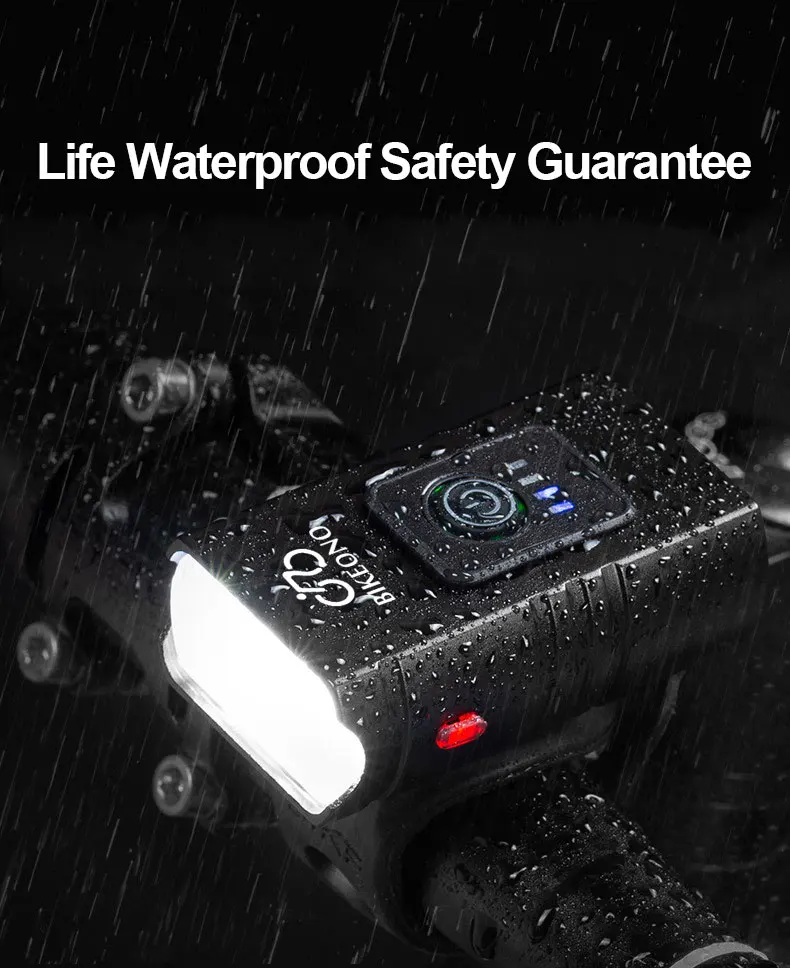 Achort Lampe VTT, Vélo Lampe Avant USB Rechargeable Puissant Lumière de Vélo LED Eclairage pour Cyclysme, VTT, VTC, Bicylette (Model 3