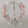 Bracciale con fiocco rosa