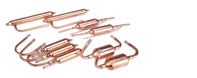 Factory Wholesale Welding Copper Filter Drier With Access Valve for Refrigerator Freezer