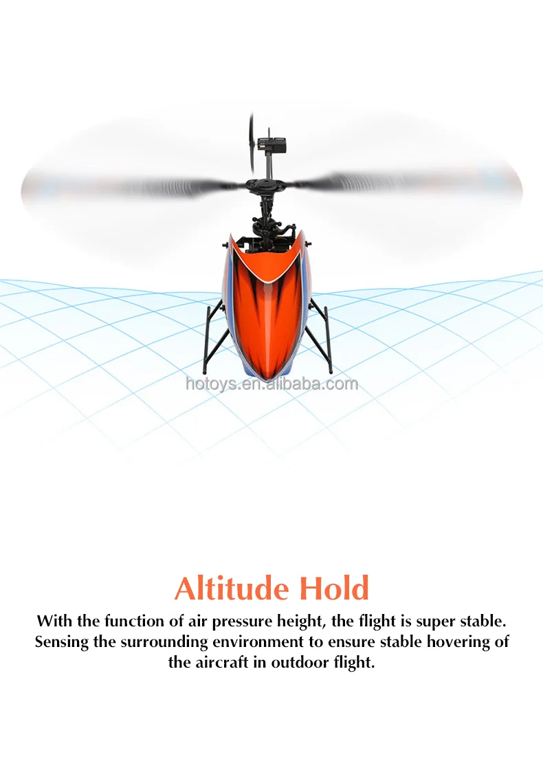 New Designed K127 Remote Control Helicopter 2.4 GHz 4CH 6 Gyro Double Motor Large Altitude Hold RC Toys With Air Pressure