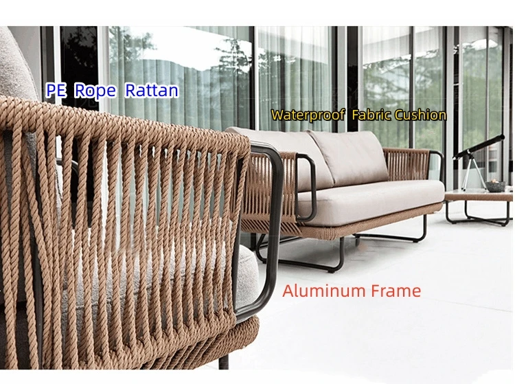 Factory Direct Outdoor Furniture Garden Sofa Pe Rattan Wicker Patio