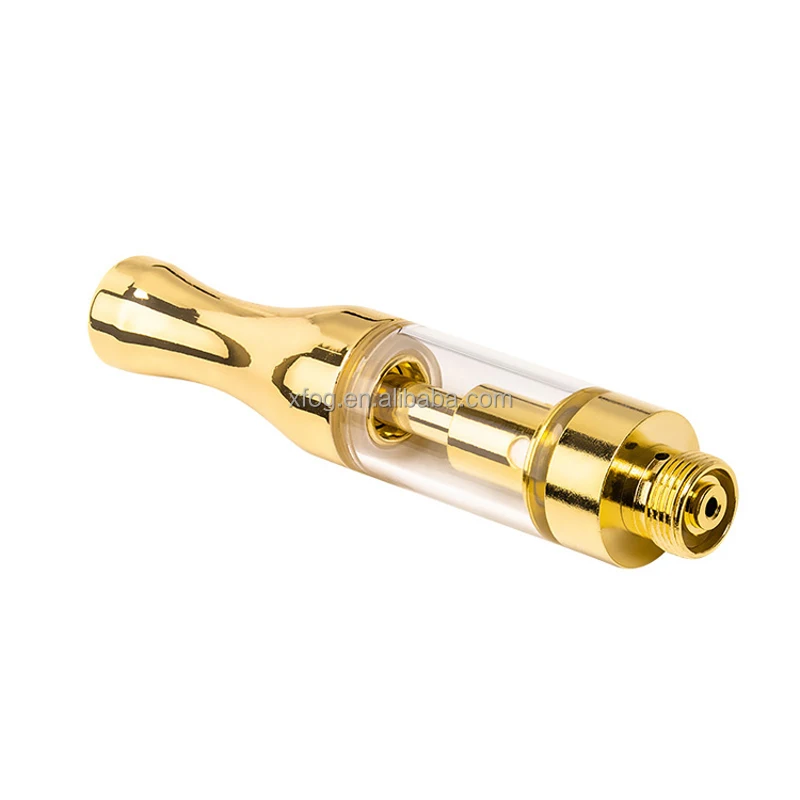 Gold Glass Ceramic Cartridge Empty Cbd Vape Pen Systems Cbd Oil Cartridge