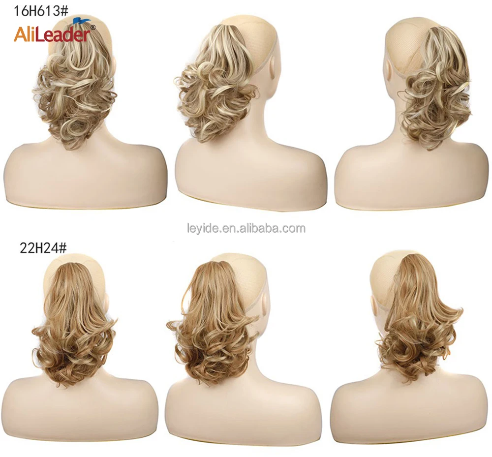 Clip on ponytail silver highlights synthetic with claw clip | Lustyhair
