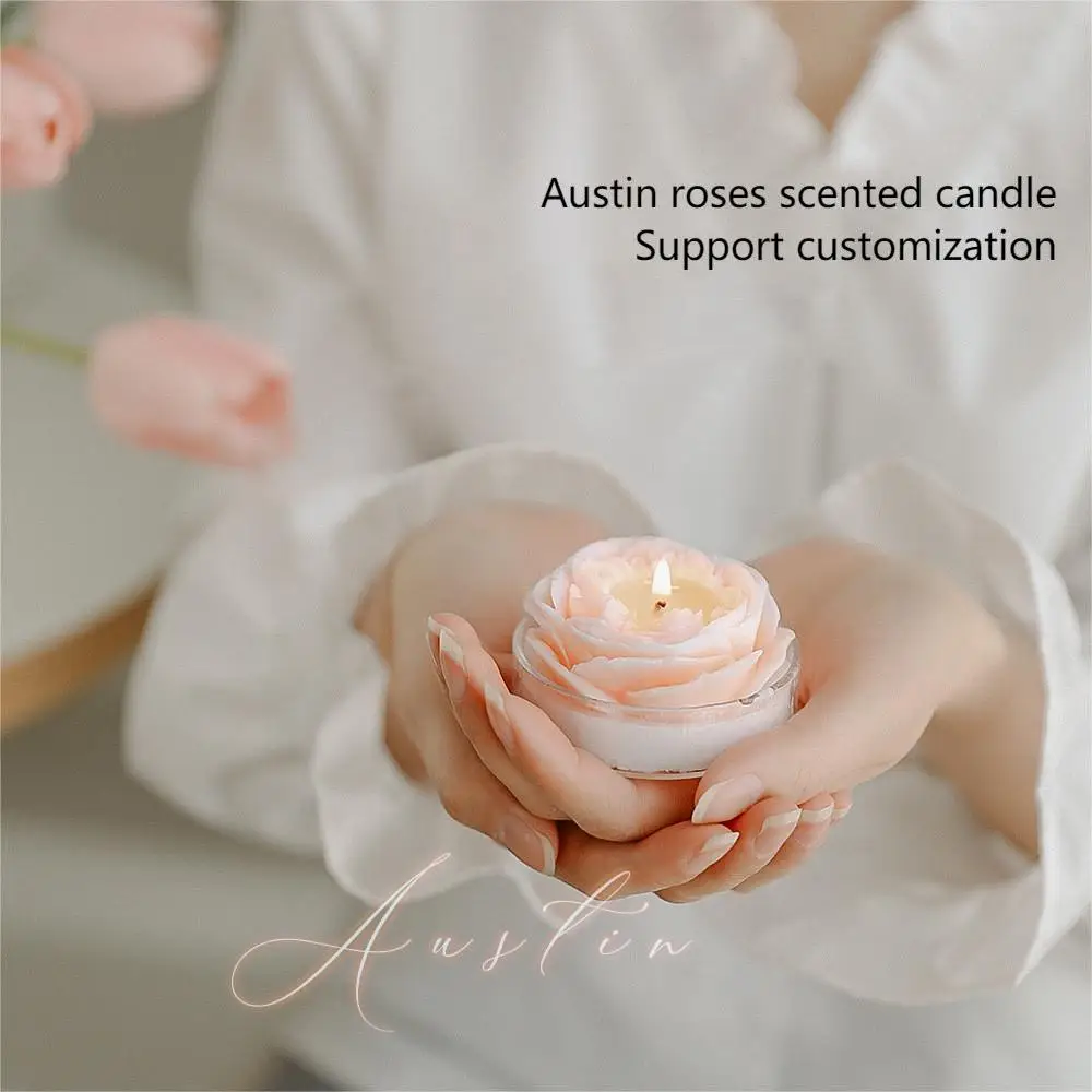 Simpatica Estetica Profumata, Leggera Profumazione A Forma Di Fiore, Candela Con Rosa Floreale Facile Da Usare E Accessori Decorativi Per Casa, Camera Da Letto, Matrimoni, Anniversari E Cene