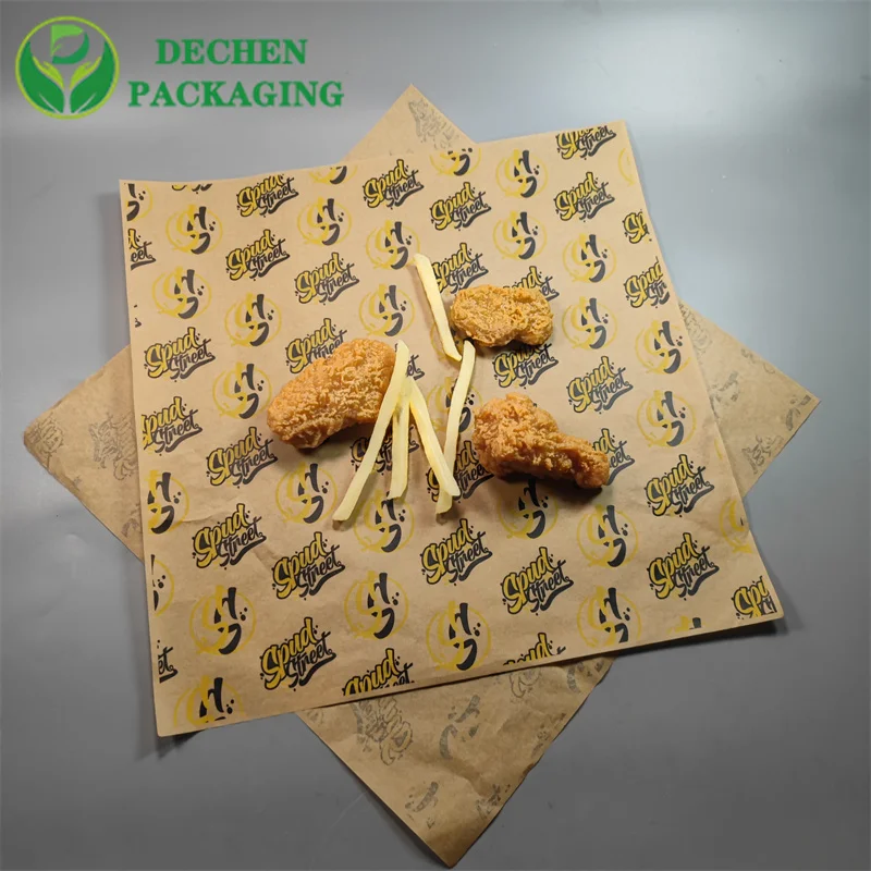 Custom Burger Wrapping Paper - Greaseproof & Food Grade