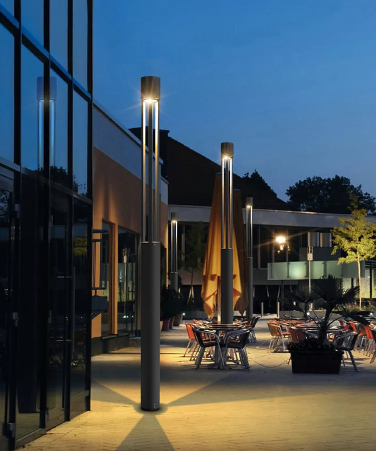 High Power 1M 2M 3M 4M Garden Post Lamp 20W 30W 50W LED Bollard Light