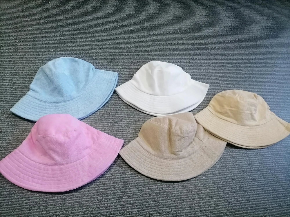 Cream Bucket Hat with Wide Brim and Embroidered Detail Cream Bucket Hat with Wide Brim and Embroidered Detail Hats main image 4