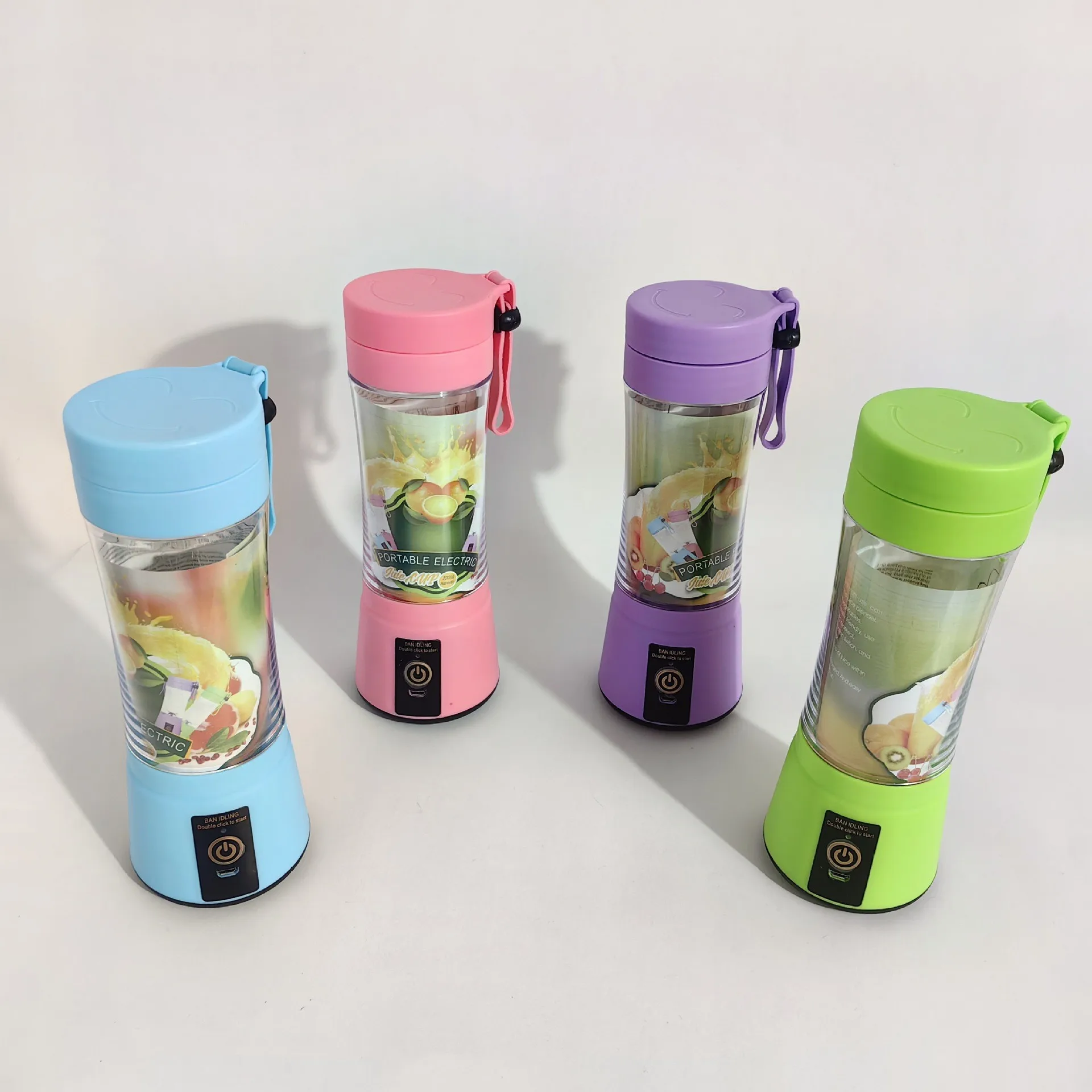 Rechargeable Juicer Extractor Machine Mini Blender High Quality Juicer Bottle Plastic with 380ML Capacity