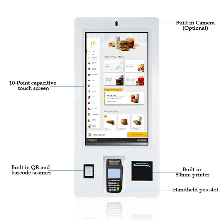 Kiosque professionnel, imprimante thermique, pour caisse enregistreuse, tout en un, point de vente, livraison gratuite à l'unité