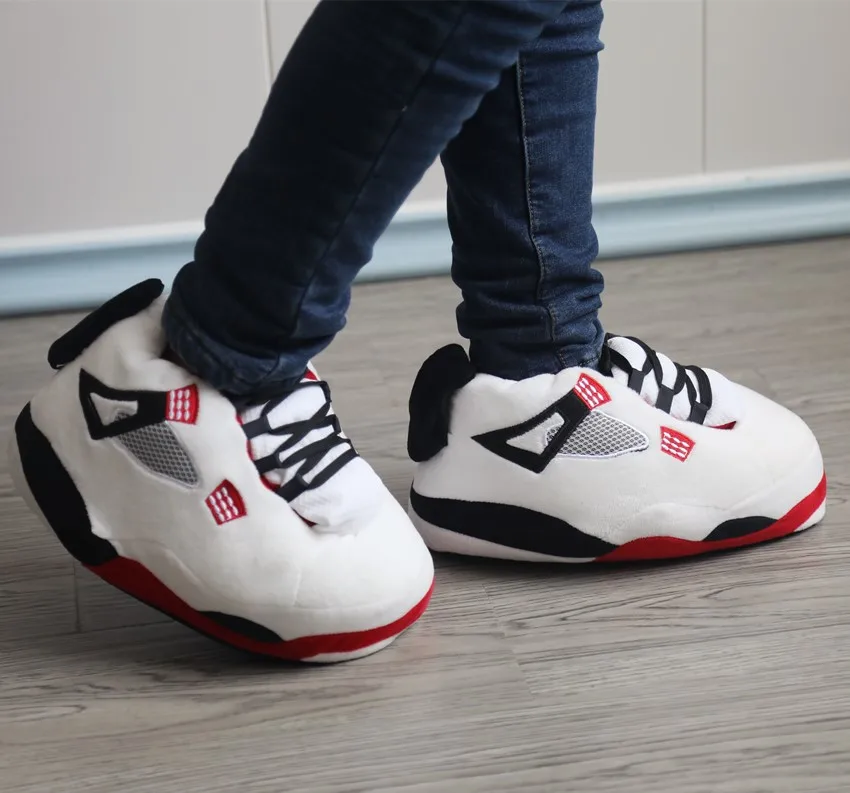 jordan plush sneaker slippers
