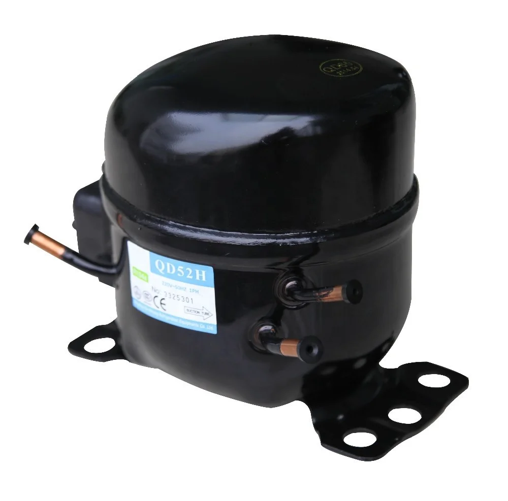 1/4HP QD52H LBP R134a Refrigeration Compressor for Heat Exchange & Refrigeration Systems Factory Made Directly
