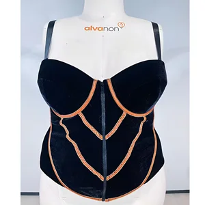 Lism Custom Logo Cami Tank Tops for Women's  Sleeveless Zip up Sexy Crop Top Corset