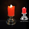Red candle+silver stand